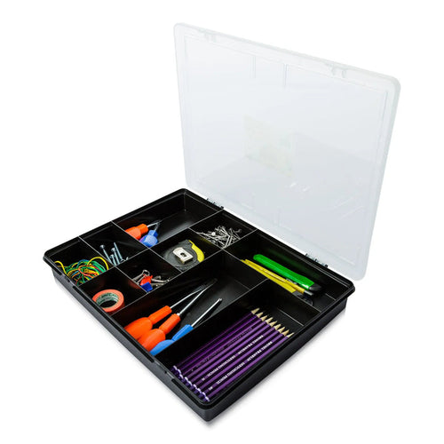 38cm (5.01) 10 Compartment Plastic Organiser Box Wham Storage
