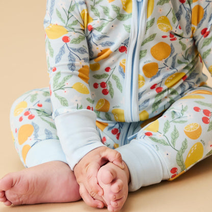 Citrus Summer Clever Zip Sleepsuit