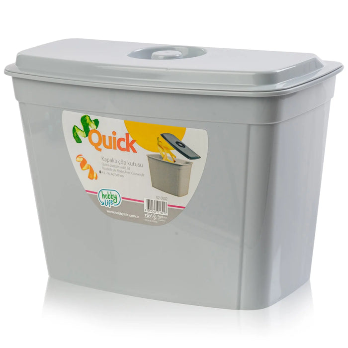 4 Litre Over Door Plastic Hanging Bin with Lid Hobby Life