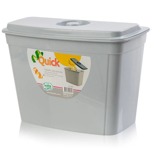4 Litre Over Door Plastic Hanging Bin with Lid Hobby Life