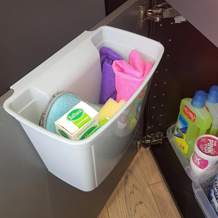 4 Litre Over Door Plastic Hanging Bin with Lid Hobby Life