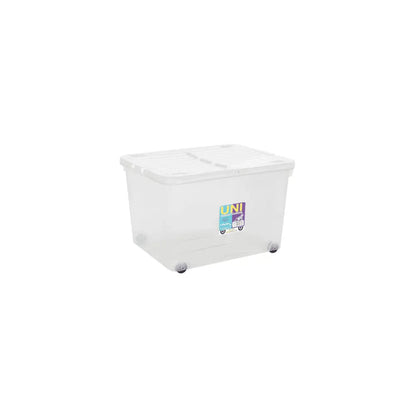 44 Litre Box with Wheels and Folding Lid Wham Storage