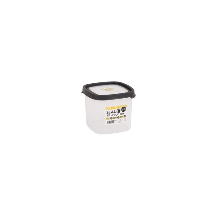 5.02 Seal It 1.7 Litre Square Airtight Plastic Food Box Wham Storage