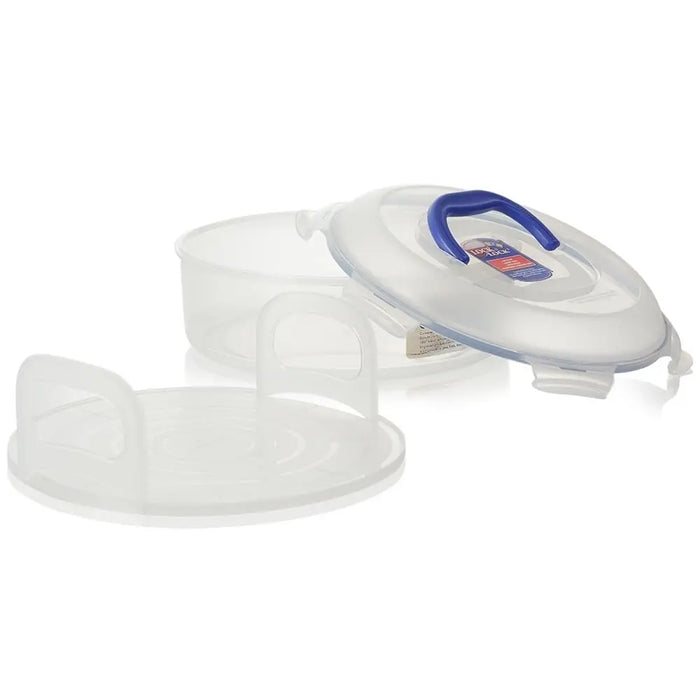 5.5 Litre Round Food Container with Cake Tray and Carrying Handle Lock & Lock