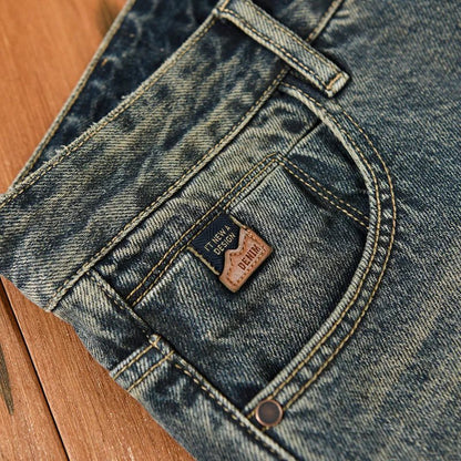 5913 Streetwear Men Clothing Jeans Spring Fall Fashion Classical Baggy Straight Denim Pants Loose Casual Premium Cotton Trouser