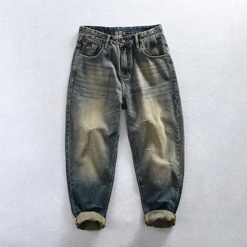 5913 Streetwear Men Clothing Jeans Spring Fall Fashion Classical Baggy Straight Denim Pants Loose Casual Premium Cotton Trouser