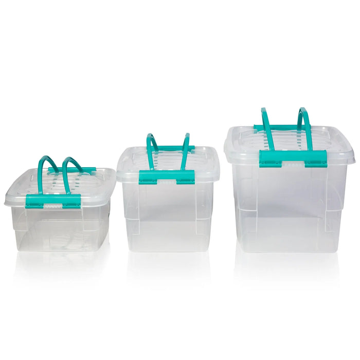 7 Litre Handy Plastic Storage Box with Handle and Lid Hobby Life