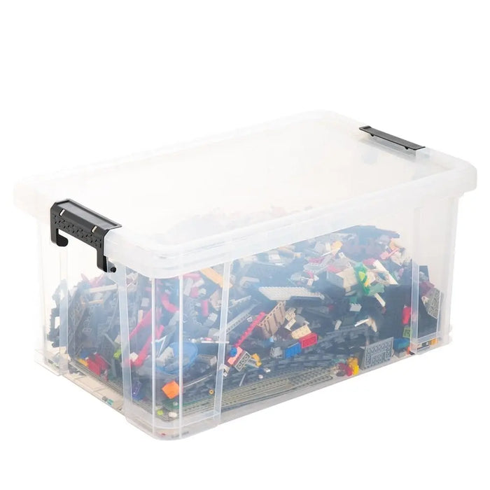 70 Litre Stackmaster Plastic Storage Box with Lid Strata