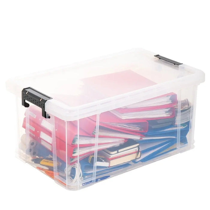 70 Litre Stackmaster Plastic Storage Box with Lid Strata
