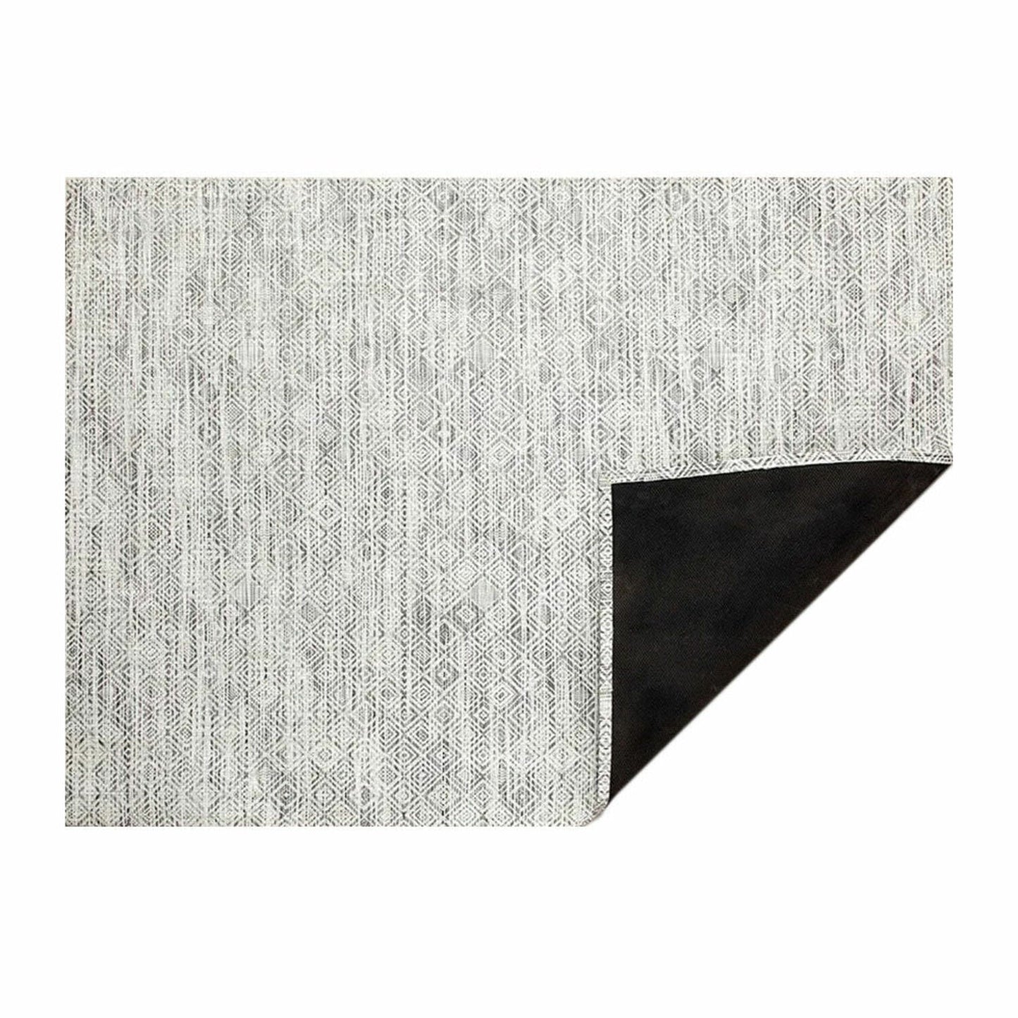 chilewich | woven floormat 183x269cm (72x106") | mosaic black + white