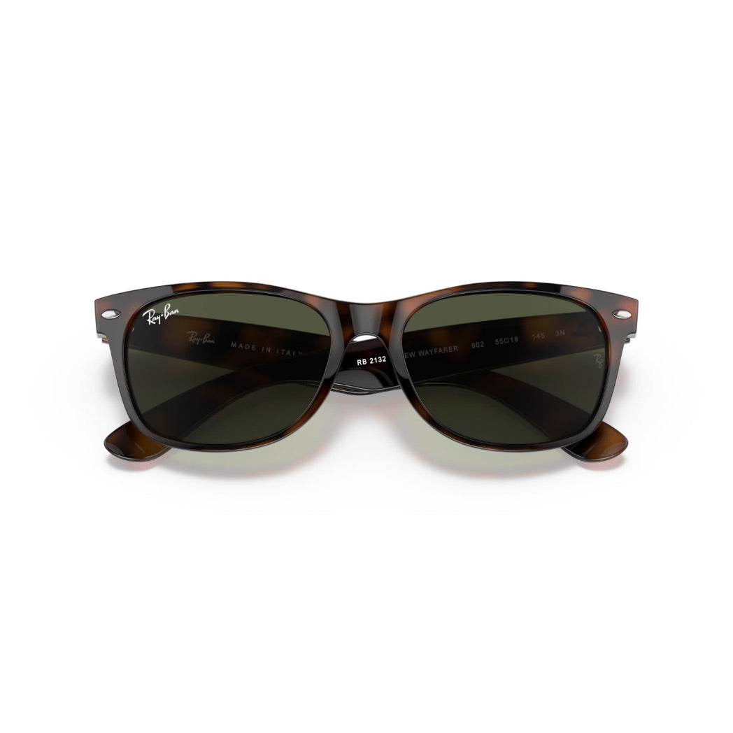RAYBAN - NEW WAYFARER | Tortoise w/ Green