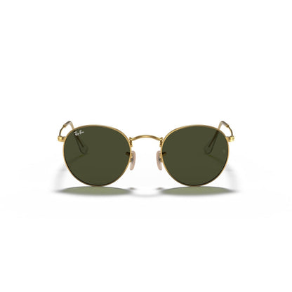 RAYBAN - ROUND METAL | Gold w/ Green