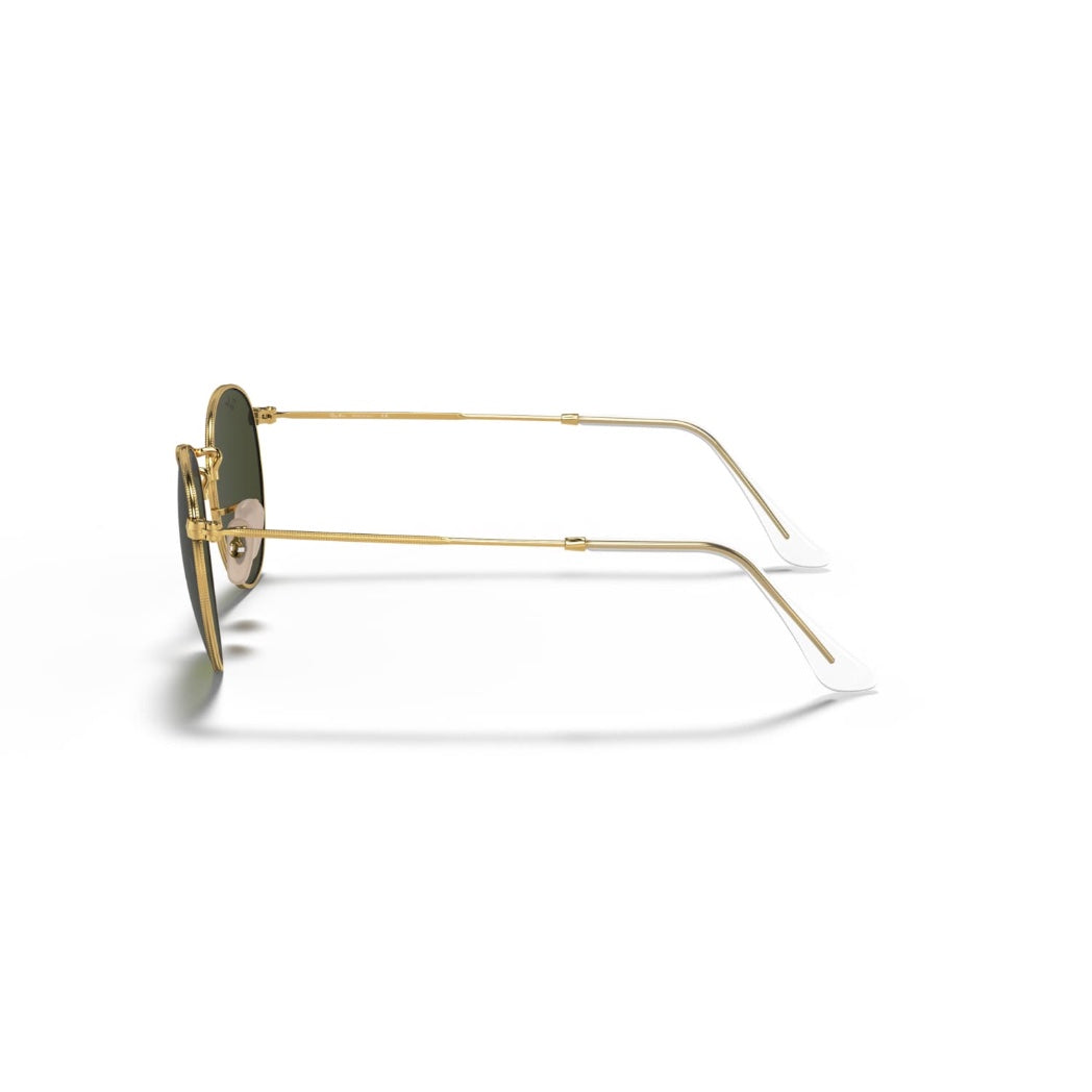 RAYBAN - ROUND METAL | Gold w/ Green