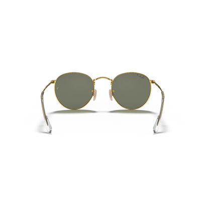 RAYBAN - ROUND METAL |  Matte Arista w/ Green Polarized