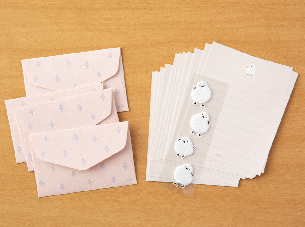 Extra-Mini Letter Set with Snow Fairy Bird Stickers