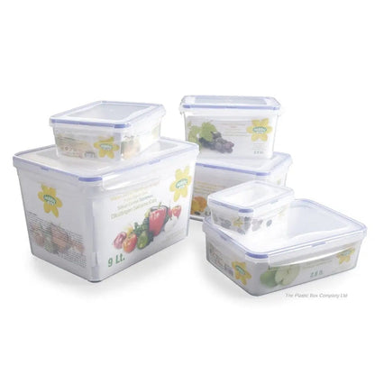 9 Litre Rectangular Plastic Food Box With Clip Lid Hobby Life