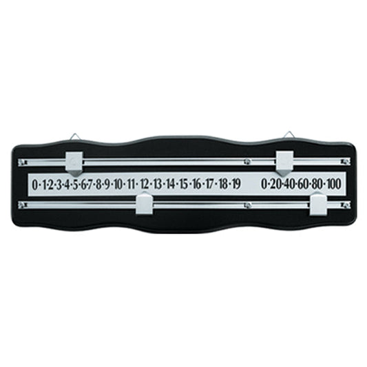 Scoreboard 2 Player Snooker Black & Chrome