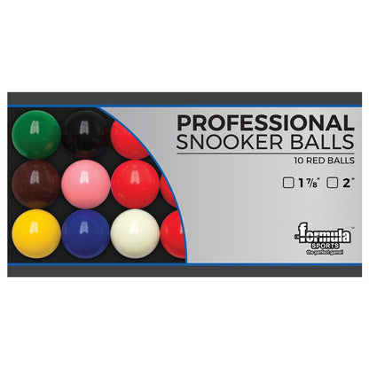 FORMULA - Professional Snooker Balls 2" Boxed
