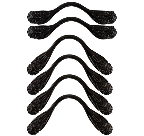 Flower Style Pool Table Pocket Brackets - BLACK