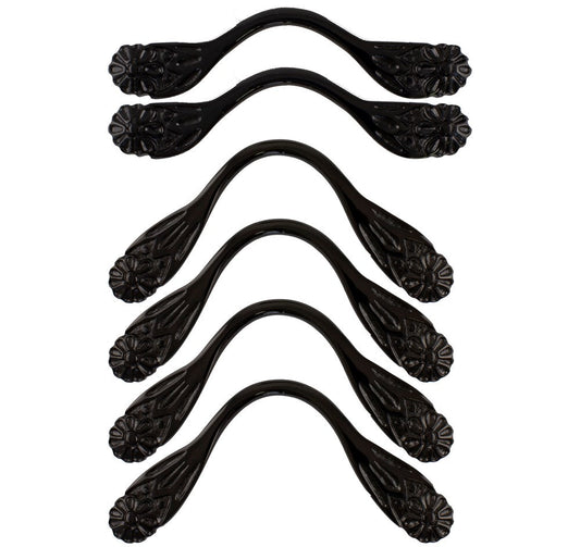 Flower Style Pool Table Pocket Brackets - BLACK