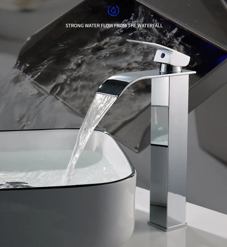 Bathroom Accessories Household Home Hot and Cold Water Waterfall Dragon Head Kitchen Bathroom Bathroom Washbasin Single Faucet