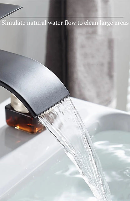 Bathroom Accessories Household Home Hot and Cold Water Waterfall Dragon Head Kitchen Bathroom Bathroom Washbasin Single Faucet