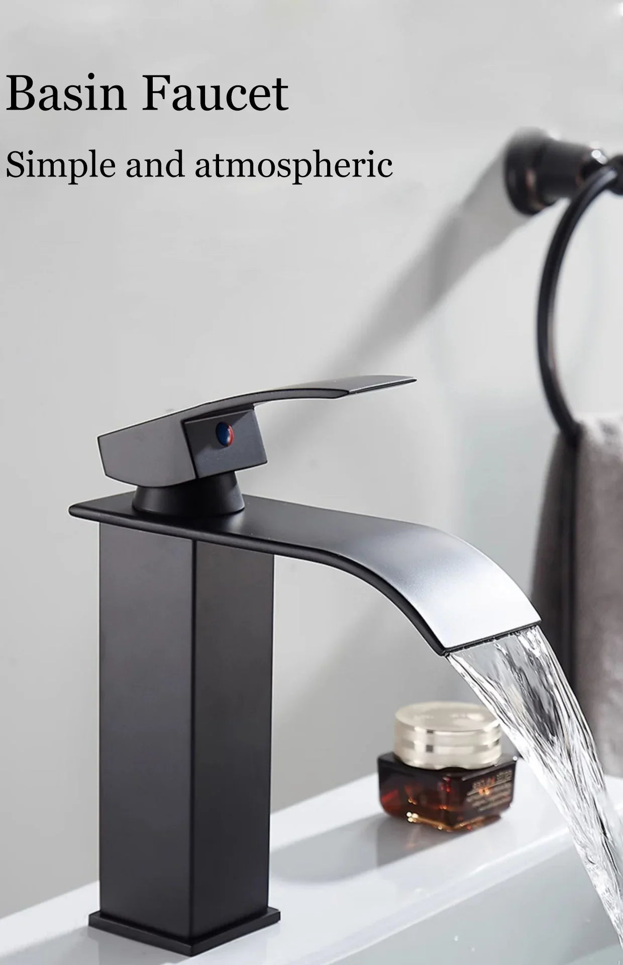 Bathroom Accessories Household Home Hot and Cold Water Waterfall Dragon Head Kitchen Bathroom Bathroom Washbasin Single Faucet