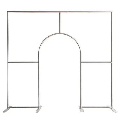 10x9ft Aluminum Alloy Tube Fabric Cover Welcome Open Door Backdrop Stand Arch for Wedding Birthday Baby Shower