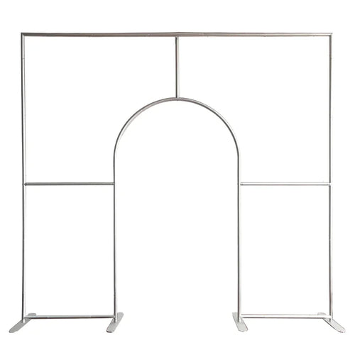 10x9ft Aluminum Alloy Tube Fabric Cover Welcome Open Door Backdrop Stand Arch for Wedding Birthday Baby Shower