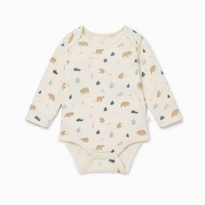 Bear Long Sleeve Bodysuit 4 Pack