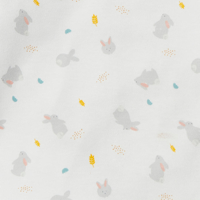 Bunny Printed Clever Zip Sleepsuit