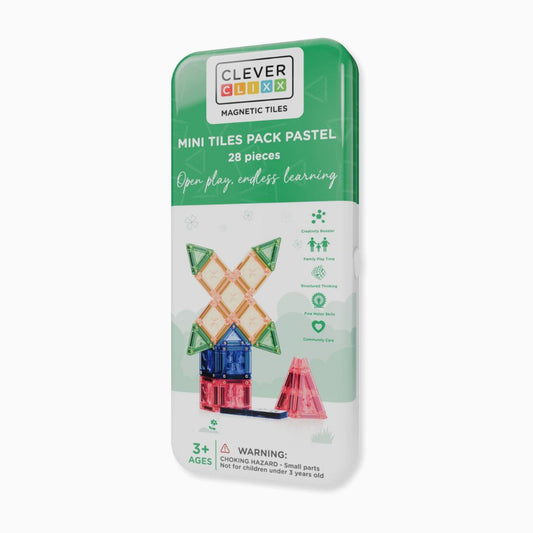 Cleverclixx Mini Tiles Pack Pastel 28 pieces