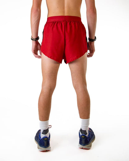 Men's Cardinal Red 2" DS Split Shorts