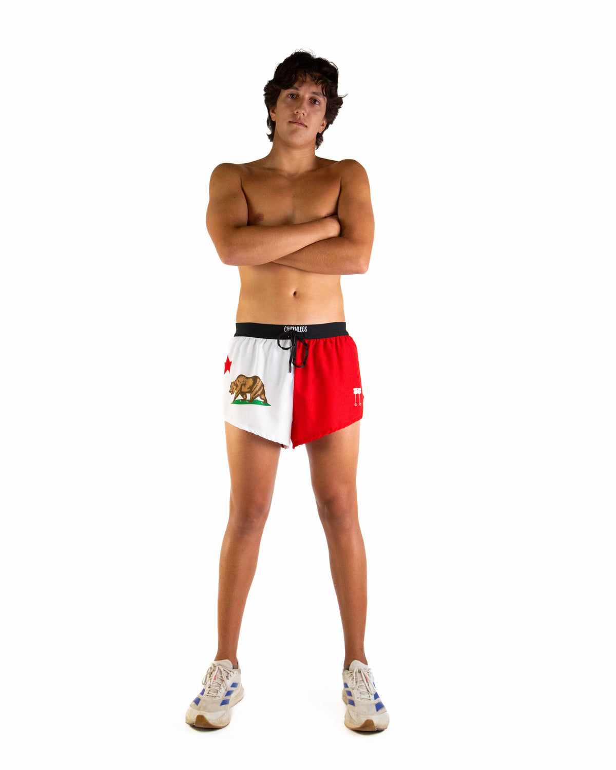 Men's California Flag 2" DS Split Shorts