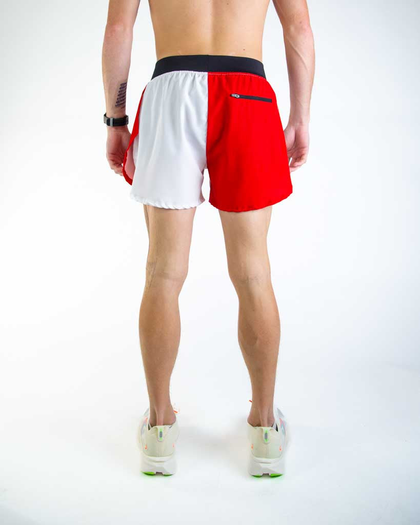 Men's California Flag 4" Half Split Shorts