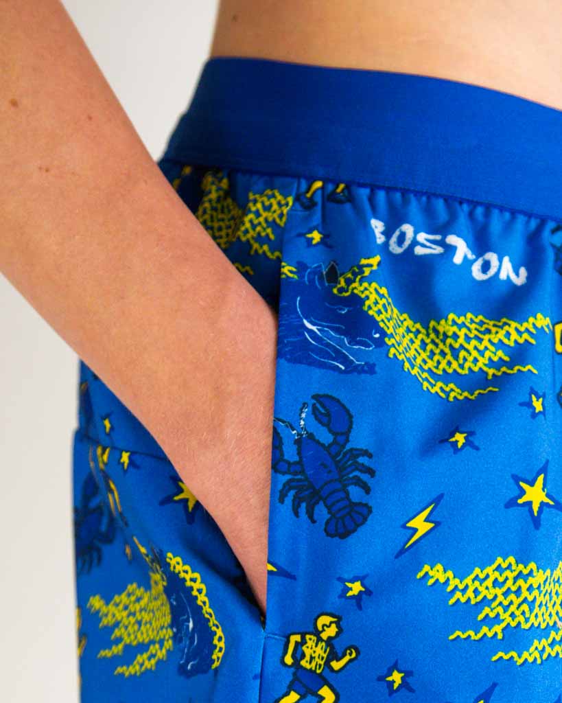 Men's Boston Doodle 5" DS Running Shorts
