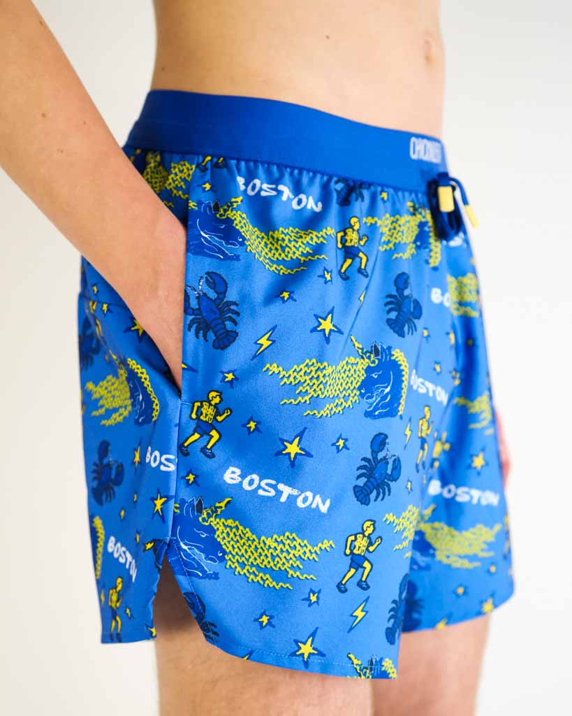 Men's Boston Doodle 5" DS Running Shorts