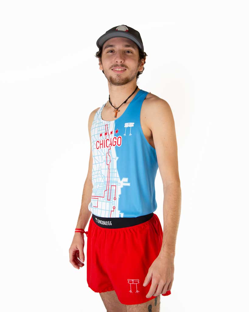 Men's Chicago Marathon Course Singlet
