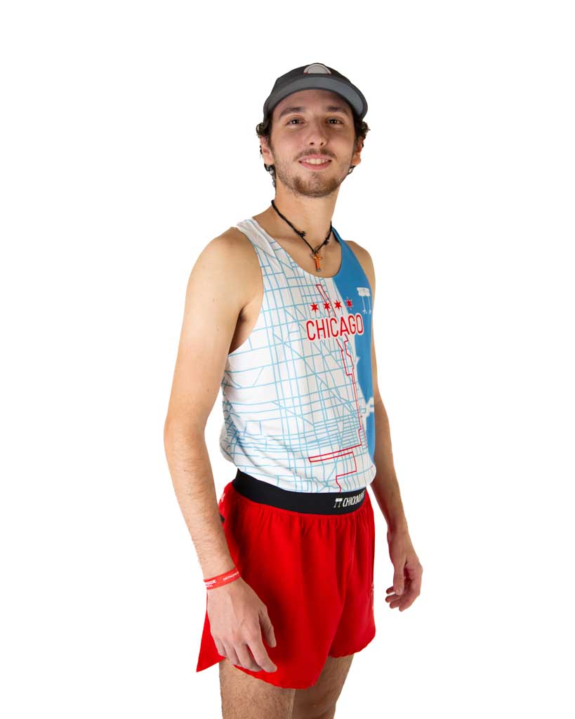 Men's Chicago Marathon Course Singlet
