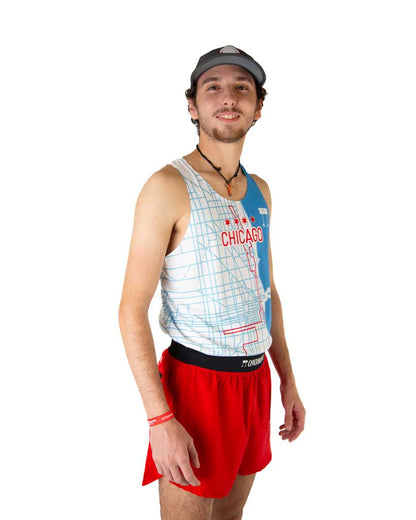 Men's Chicago Marathon Course Singlet