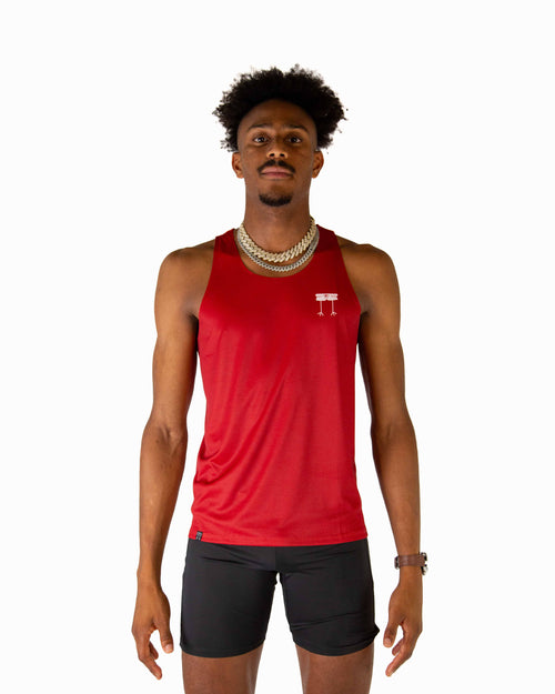 Men's Cardinal Red Performance Singlet