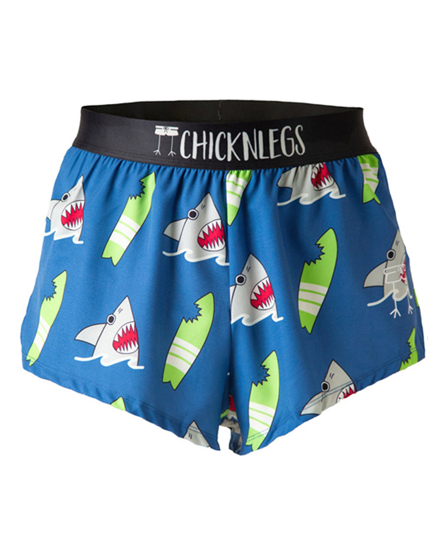 Men's Blue Sharks 2" Split Shorts