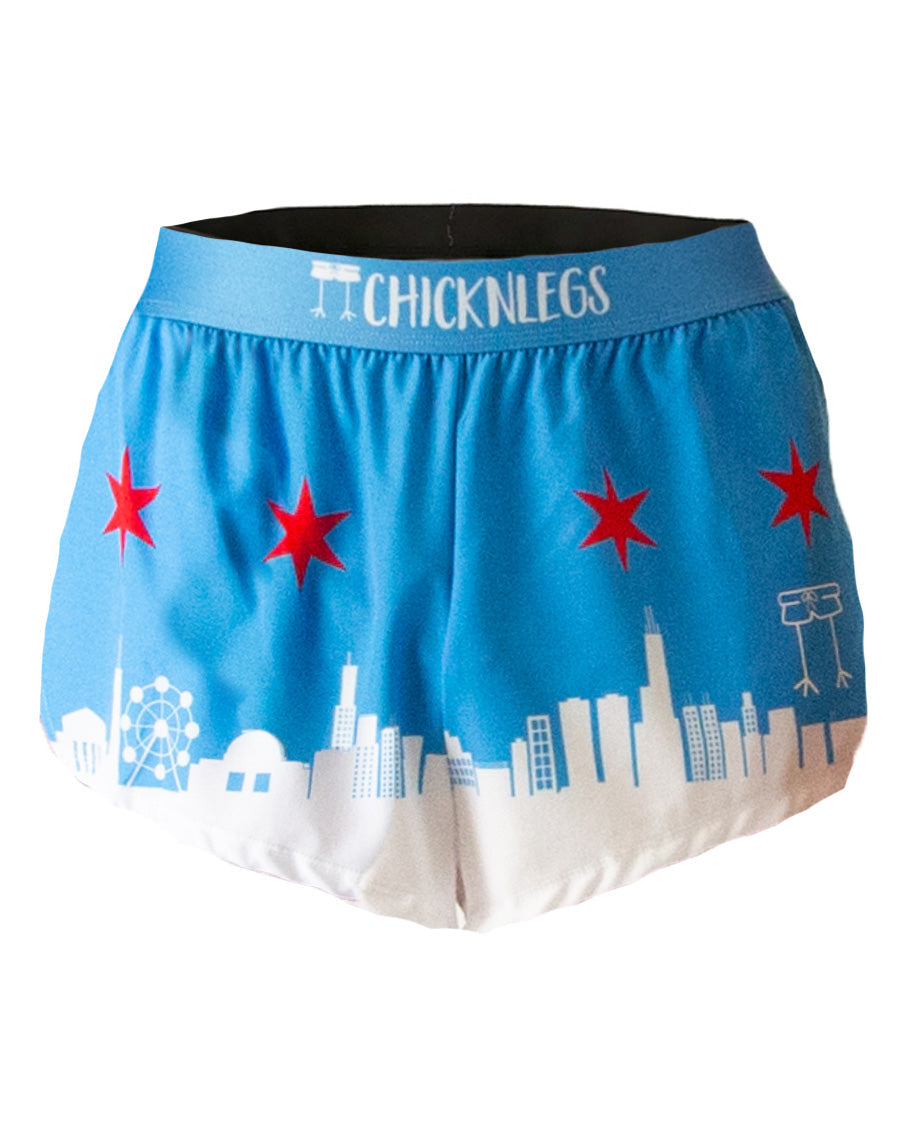 Men's Chicago Skyline 2" Split Shorts