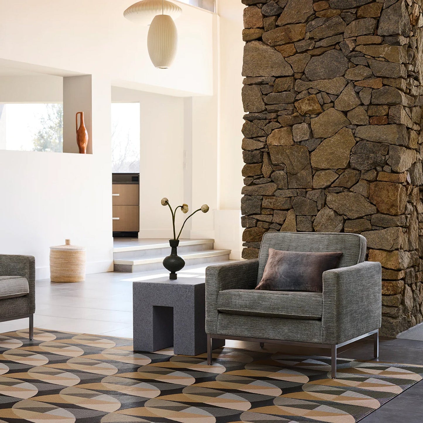 chilewich | woven floormat 76x269cm  (30x106") | canopy honey