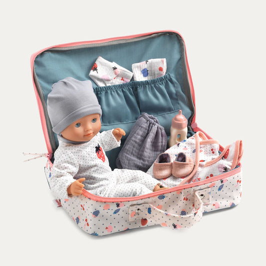 Djeco Baby Doll Suitcase Vanille