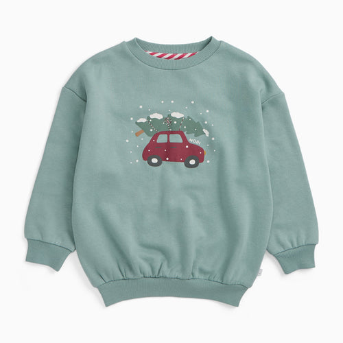 Christmas Car Oversized Sweatshirt
