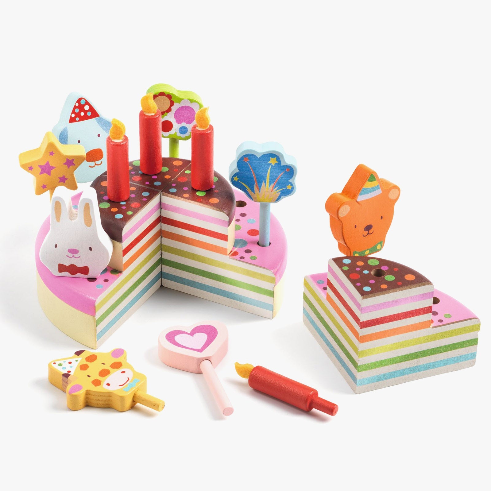 Djeco Wooden Birthday Cake