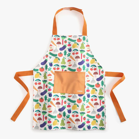 Djeco Childrens Apron Vegetable Print