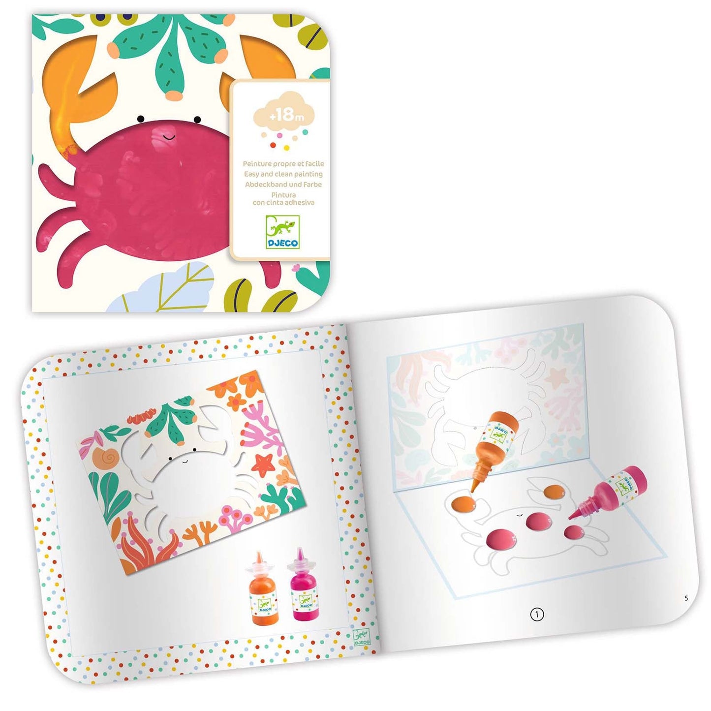 Djeco Easy Clean Painting Set Ocean