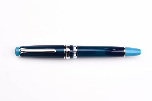 BUNGUBOX Original Large Fountain Pen - Piston - Fujiyama Blue